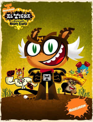 Badass Poster Of El Tigre The Adventures Of Manny Rivera Wallpaper