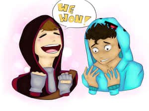 Badboyhalo And Skeppy Won Wallpaper