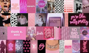 Baddie Barbie Aesthetic Collage Wallpaper