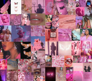 Baddie Barbie Aesthetic Collage Wallpaper