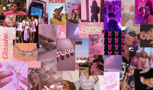 Baddie Barbie Aesthetic Collage Wallpaper