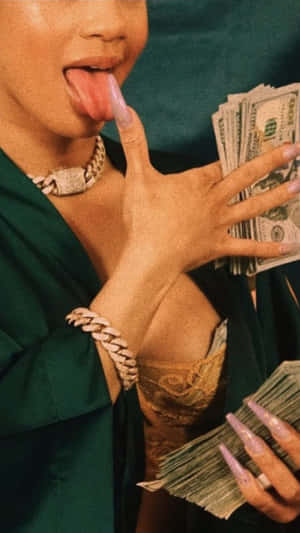 Baddie Money Girl Wallpaper