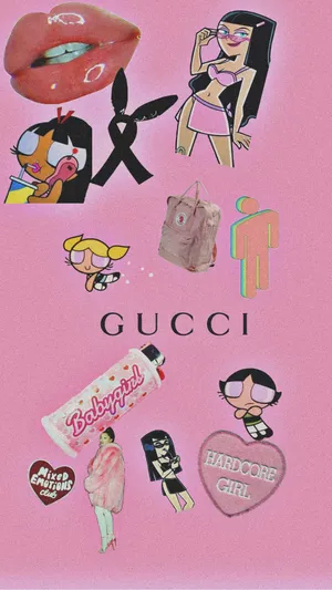 Baddie Pfp Collage Wallpaper