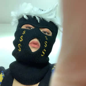 Baddie Ski Mask Selfie Wallpaper