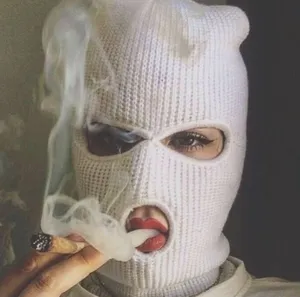 Baddie Ski Mask Smoke Aesthetic Wallpaper