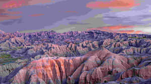 Badlands National Park Sunset Landscape Wallpaper