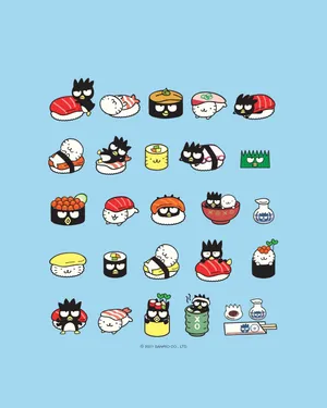 Badtz Maru With Sanrio Friend Hana-maru Wallpaper