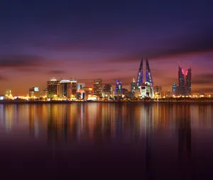 Bahrain Night Skyline Wallpaper