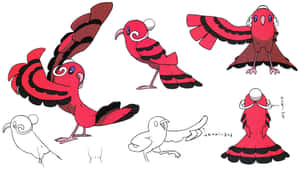 Baile Style Oricorio Art Sheet Wallpaper