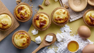 Baked Custard Tarts Wallpaper