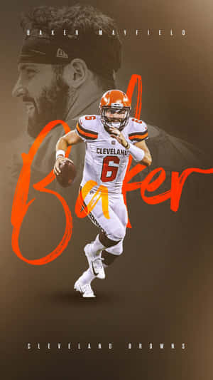 Baker Mayfield Cleveland Brownsi Phone Wallpaper Wallpaper