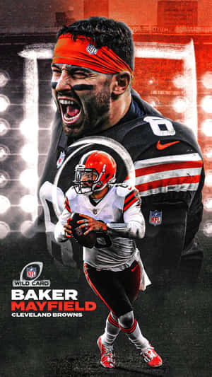 Baker Mayfield Double Exposure Art Wallpaper