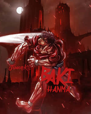 Baki Hanma Red Aura Wallpaper