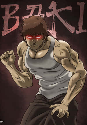 Baki The Grappler Intense Stance Wallpaper