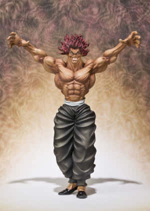 Baki The Grappler Muscular Anime Character Pose Wallpaper