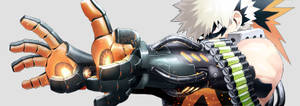 Bakugo Armored Arms Wallpaper