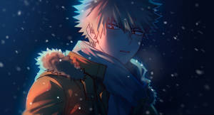 Bakugo In Winter Wallpaper