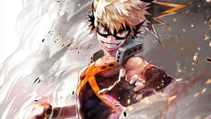 Bakugo, The Explosive Prodigy From My Hero Academia. Wallpaper