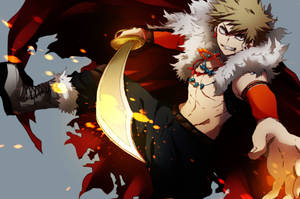 Bakugou And Golden Sword Wallpaper