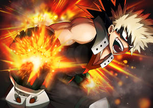 Bakugou Fire Arms Wallpaper