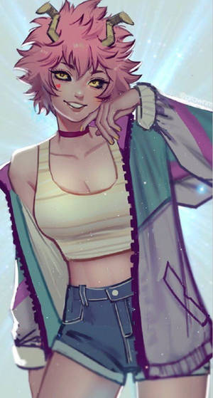 Bakusquad Sexy Mina Ashido Wallpaper