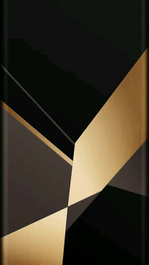 Balance Perfect Elegance And Sophistication With This Stunning Black And Gold Wallpaper. Wallpaper