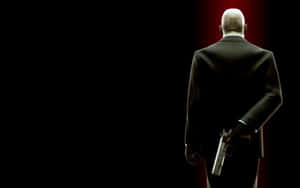 Bald Assassin Red Backdrop Wallpaper