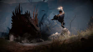 Baldurs Gate3 Epic Battle Scene Wallpaper