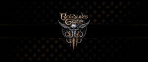 Baldurs Gate3 Logo Dark Background Wallpaper