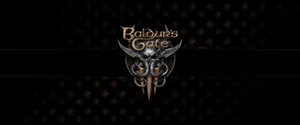 Baldurs Gate3 Logo Dark Background Wallpaper
