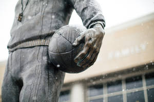 Ball Of Phog Statue University Of Kansas Wallpaper