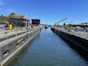 Ballard_ Locks_ Sunny_ Day Wallpaper