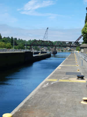 Ballard_ Locks_ Sunny_ Day_ View.jpg Wallpaper