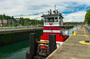 Ballard_ Locks_ Tugboat_and_ Lock_ Chambers.jpg Wallpaper