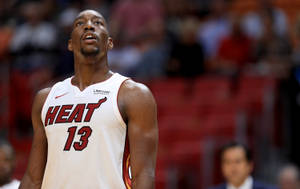 Bam Adebayo Looking Up Wallpaper