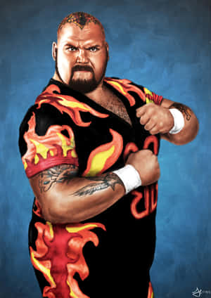 Bam Bam Bigelow Muscular Body Portrait Shot Wallpaper