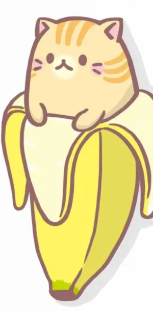 Banana Cat Hybrid Illustration Wallpaper