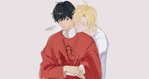 Banana Fish Ash Eiji Sweet Moments Wallpaper