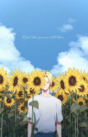 Banana Fish Ash Lynx Sunflower Wallpaper