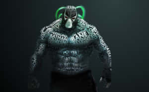 Bane Word Cloud Art Wallpaper