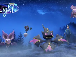 Banette, Noibat, And Yamask Characters Wallpaper