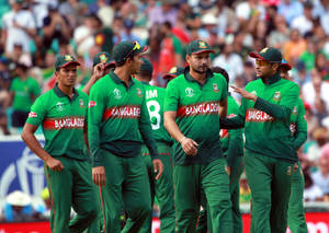 Bangladesh Cricket Team Players In Field Wallpaper