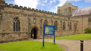 Bangor Cathedral Exterior View Wallpaper