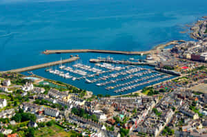 Bangor Marina Aerial View U K Wallpaper