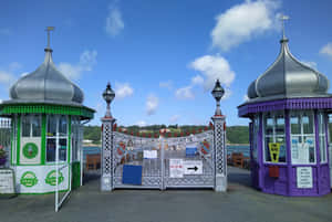 Bangor Pier Entrance Gatehouses Wallpaper