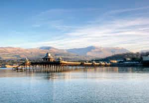 Bangor Pier Snowdonia Backdrop Wallpaper