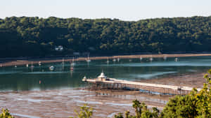 Bangor Pierand Menai Straits Wallpaper