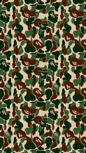 Bape Army Camo Pattern Wallpaper