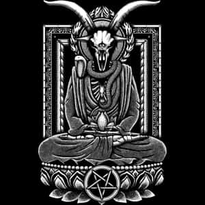 Baphomet Meditation Art Wallpaper