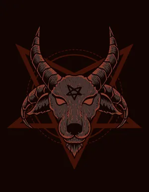 Baphomet Symbolic Artwork Wallpaper